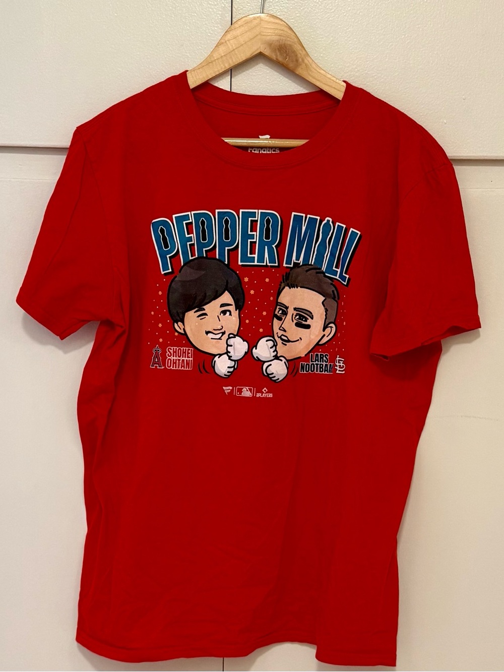 Fanatics Shohei Ohtani and Lars Nootbaar Team Japan Exclusive Red Pepper T-Shirt